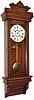 C.1901, Ansonia Clock Co., "Queen Jane" 8-day time-strike oak clock in excellent condition, with minor restoration.