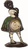 C.1870, Bradley and Hubbard, Meriden, Conn, "Topsy", blinking eye clock in good original condition.