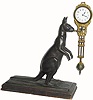 C.1910, German, Junghans, KANGAROO Swing clock in outstanding original condition.