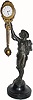 C.1900, German, Junghans, "Onion Boy" Swing clock in good original condition.
