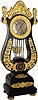 C.1825, French, Lyre Form mantel clock