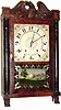 C.1830, Seth Thomas, Plymouth, Conn., 30-hour short pendulum half column and carved splat shelf clock in very good original condition.