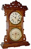 C.1885, E.N. Welch "Arditi" Double dial calendar shelf clock, in generally good original condition.