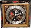 C.1972, Chelsea Clock Co., "The Chinese Lacquer" 8-day desk timepiece,