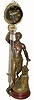C.1890, French, Large Male Figure Swing clock.