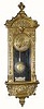 C.1890, German, Miniature R-A wall clock,