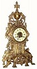 C.1900, French. 8-day striking brass Cased mantel clock