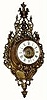C.1900, French. 8-day striking brass Cased wall clock