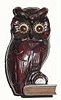 C.1935, German, Oswald Uhrenfabrik, OWL, rotating eye clock, in generally good original condition.