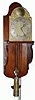 C.1955, English, Reproduction wall clock, with the name Markwick Markham, London, 1730, engraved on a cartouche in the arch of the dial.