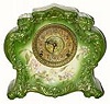 C.1910, Ansonia "No. 411" porcelain china clock in good original condition.