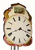 C.1860, German 30-hour time and strike wag on the wall clock.