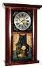 C.1840, Jerome, Gilbert, Grant and Co., 30-hour time/strike round side shelf clock.