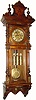 C.1880, Austrian, 3-Wt, Vienna Regulator, Grand Sonnerie wall clock, in original condition, except for the top which has been replaced.