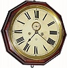 C.1880, Seth Thomas Clock Co., "One Day Lever" 30-hour time/strike gallery clock in excellent original condition.