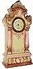 C.1904, New Haven Clock Co., 30-hour Majolica cased timepiece,