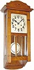 C.1915, German, Oak cased, 8-day time and strike wall clock in very good original condition.