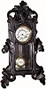 C.1890, German, 8-day Mini Black Forest wall clock, in fair to good condition, running.
