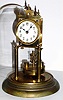 C.1905, German, Kienzle, 400 Day clock with original dome and matched number disc pendulum.