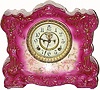 C.1910, Ansonia Clock Co., OSCEOLA porcelain china clock