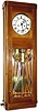 C.1920, German, Gustav Becker, box style regulator with 2-weight rod strike movement.