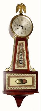 C.1958, Seth Thomas Clock Co., "Brookfield", 8-day Time and Strike banjo clock in excellent original condition. — Antique Clocks Price Guide