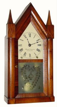 C.1847, Brewster and Ingrahams, Bristol, Conn., 8-day time/strike steeple clock in excellent restored condition. — Antique Clocks Price Guide