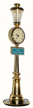 C.1955, Swiss, LeCoultre Rue de la Paix "Street Clock", mini souvenir clock, in excellent original condition. — Antique Clocks Price Guide