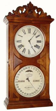 C.1880, Ithaca Clock Co., "No. 10 Farmers", time and strike calendar clock. — Antique Clocks Price Guide