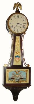 C.1929, Seth Thomas Clock Co., "Banjo No. 1", 8-day timepiece, in very good original condition, un-restored. — Antique Clocks Price Guide