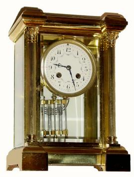 C.1900, Tiffany and Co., 8-day time and strike French crystal regulator in good+ condition. — Antique Clocks Price Guide