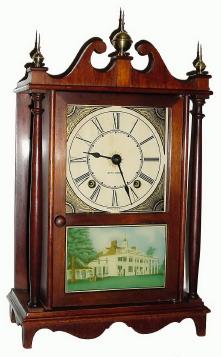 C.1938, Seth Thomas Clock Co., "Kingsbury" 8-day time and strike miniature Pillar and Scroll mantel clock. — Antique Clocks Price Guide