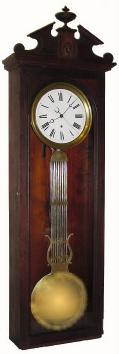 C.1890, Unsigned, Swiss Pinwheel regulator, as-found, less bottom. — Antique Clocks Price Guide