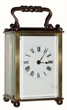 C.1910, French, Brass Cased carriage clock in fair to good condition. — Antique Clocks Price Guide