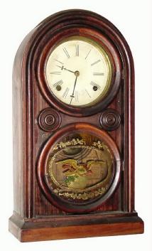 C.1875, E. Ingraham and Co., "Venetian No. 2", 8-day time and strike shelf clock. — Antique Clocks Price Guide