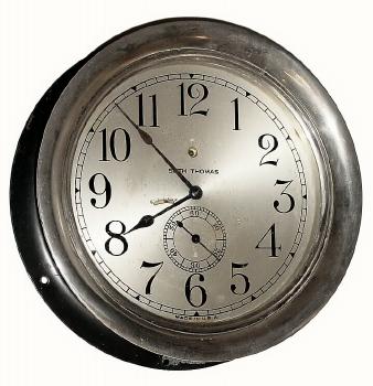 C.1920, Seth Thomas Clock Co., "Chronometer" with 8 inch dial. — Antique Clocks Price Guide