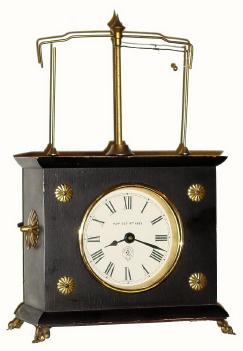 C.1970, Horolovar Co., New York, Ignatz flying pendulum timepiece in generally fair to good condition. — Antique Clocks Price Guide