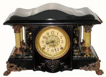 C.1909, Seth Thomas Clock Co., New Sucile variation, 8-day time and strike Patent Adamantine mantle clock. — Antique Clocks Price Guide