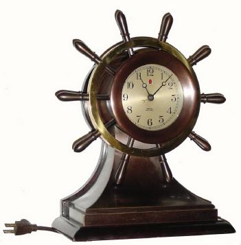 C.1932, Chelsea Clock Co., "Sampson" model , Electric (110v.) yacHeight wheel ship's bell clock. — Antique Clocks Price Guide