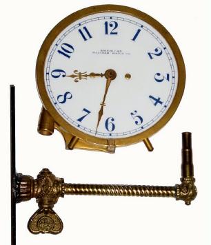 C.1910, American Waltham Watch Co., 30-hour gasligHeight timepiece. — Antique Clocks Price Guide