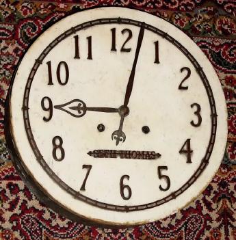 C.1904, Seth Thomas Clock Co., Marble Dial No. 1, 15-day wall timepiece (for wall insert). — Antique Clocks Price Guide