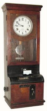 C.1930, International Time Recording Co., 8-day time punch clock in very good original condition. — Antique Clocks Price Guide