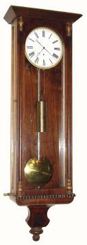 C.1845, Austrian, Late Biedermeier, one weigHeight timepiece, 15-day, with restorations. — Antique Clocks Price Guide