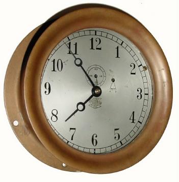 C.1904, Chelsea Clock Co., for Crosby Steam Gage and Valve Co., 8-day boiler room timepiece. — Antique Clocks Price Guide