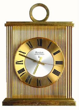 C.1965, Swiss, Bulova ACCUTRON carriage timepiece in generally good original condition. — Antique Clocks Price Guide