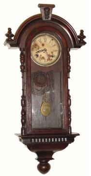C.1910, Japan, 8-Day Wall Regulator. This interesting Victorian style clock came in a batch of Jap'n School clocks 30 years ago. — Antique Clocks Price Guide