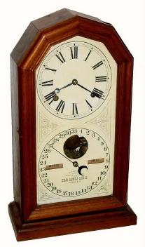 C.1885, Ithaca Clock Co., "No 11 Regulator Poni", 8-day time and strike perpetual calendar clock. — Antique Clocks Price Guide