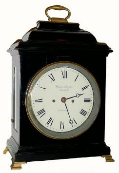 C.1890, English, 2-Fusee, Painted dial, bell top bracket clock in generally good+ condition. — Antique Clocks Price Guide