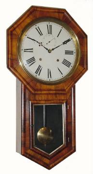C.1885, E.N. Welch Mfg. Co. "Verdi", 8-day time/strike wall clock in excellent original condition. — Antique Clocks Price Guide