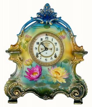 C.1910, Ansonia Royal Bonn "La Bretagne" in very good to excellent original condition. — Antique Clocks Price Guide